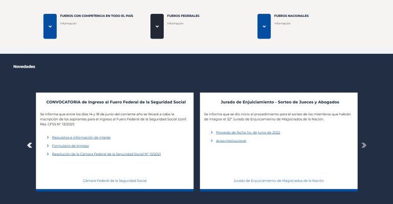 Nuevo portal del Poder Judicial de la Nación | Consejo de la Magistratura